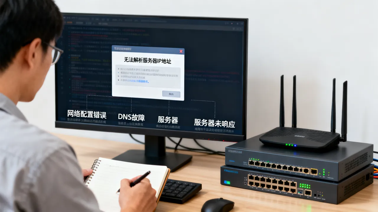 为什么会找不到服务器IP地址，找不到服务器IP地址是什么原因
