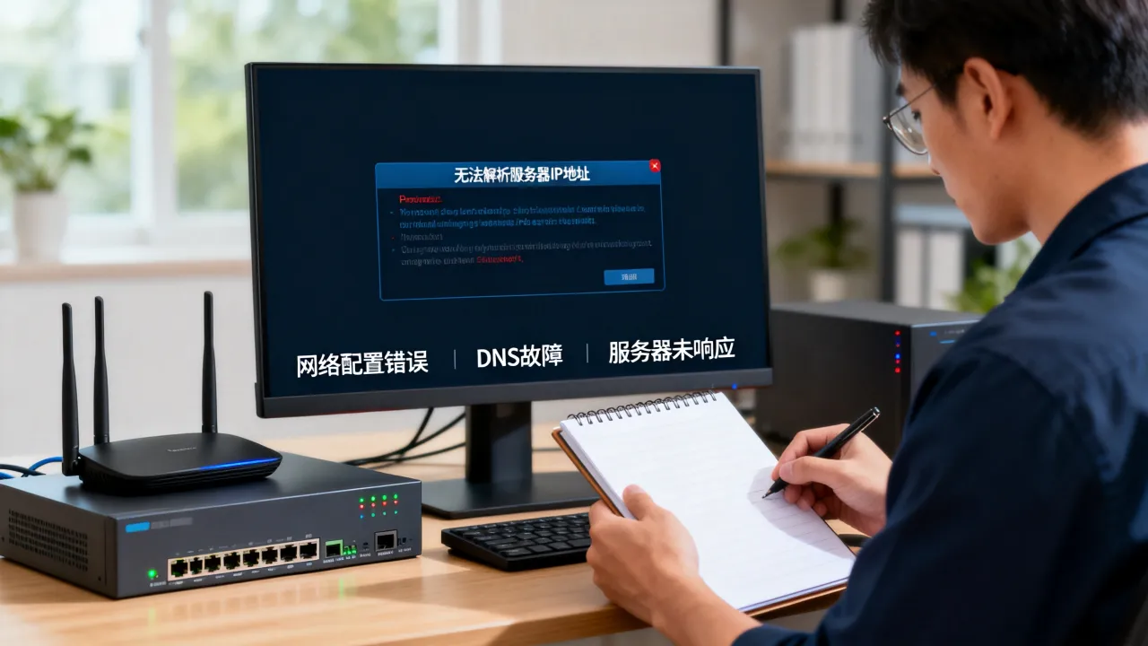 为什么会找不到服务器IP地址，找不到服务器IP地址是什么原因