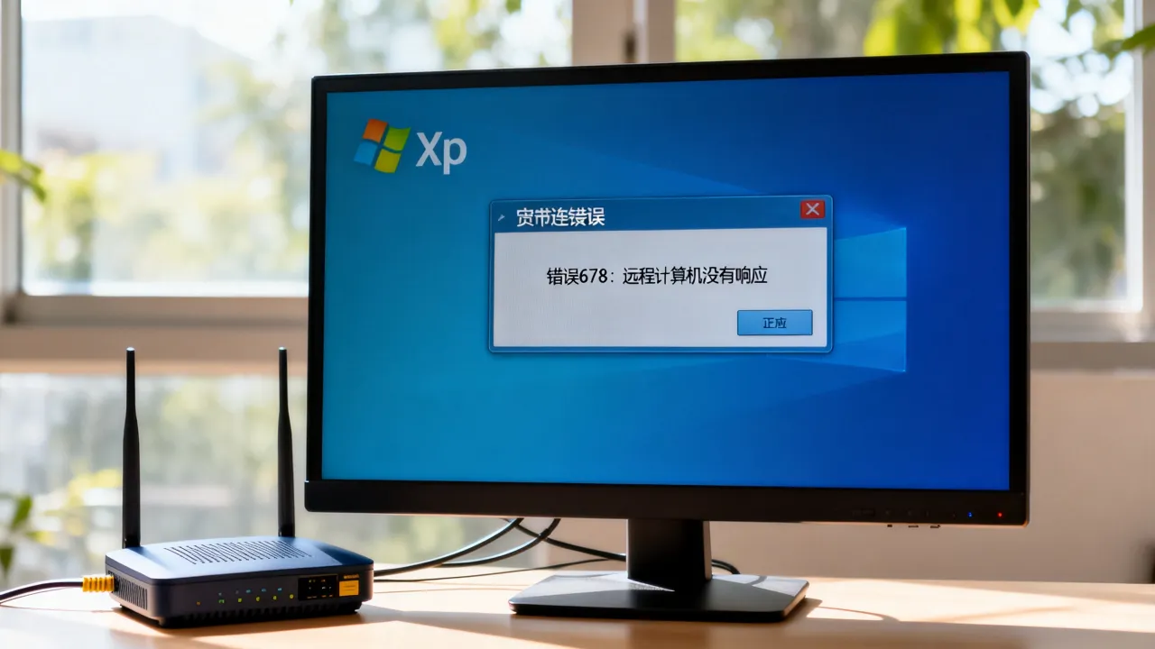 xp怎么出现宽带连接服务器,xp系统宽带连接错误提示怎么办 xp怎么出现宽带连接服务器,xp系统宽带连接错误提示怎么办