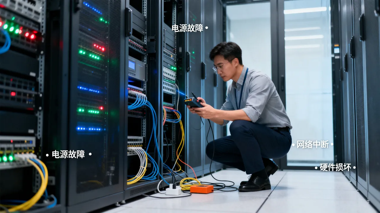为什么服务器停了，服务器突然停机是什么原因怎么解决？