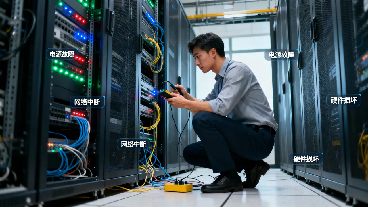 为什么服务器停了，服务器突然停机是什么原因怎么解决？