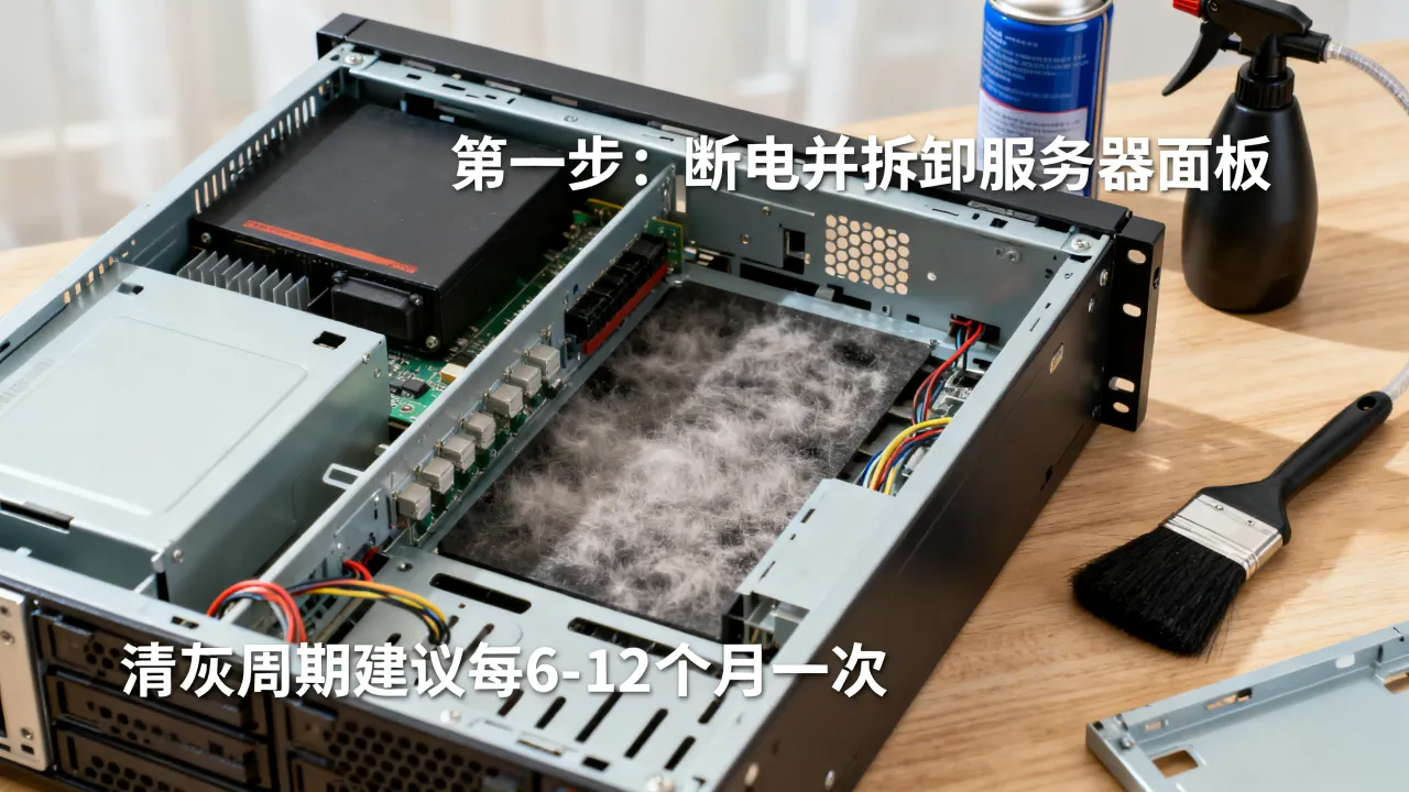 服务器清灰怎么做?,服务器清灰周期多久一次?
