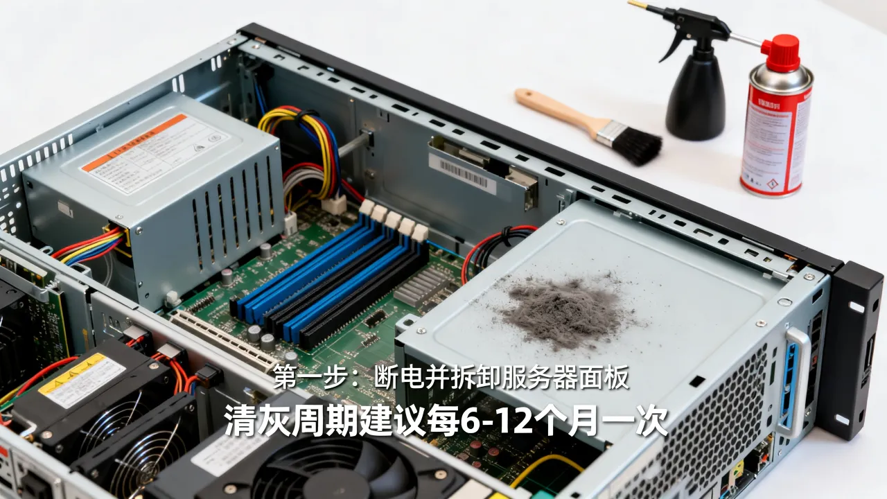 服务器清灰怎么做？,服务器清灰周期多久一次？
