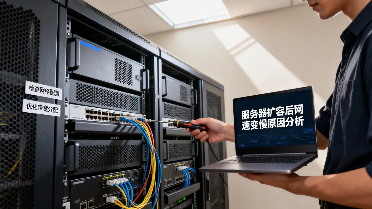 服务器扩容后网速变慢是什么原因，服务器扩容网速变慢怎么办