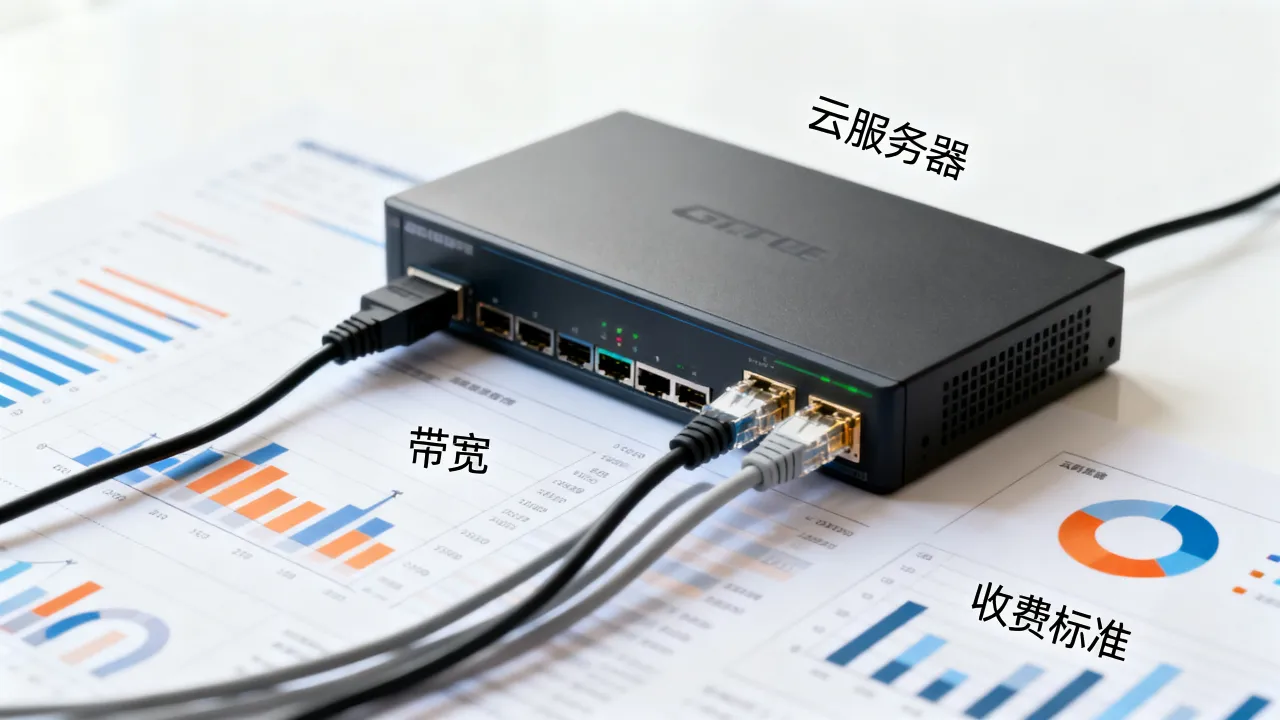 云服务器宽带收费标准是什么，新手该选择多大带宽合适？
