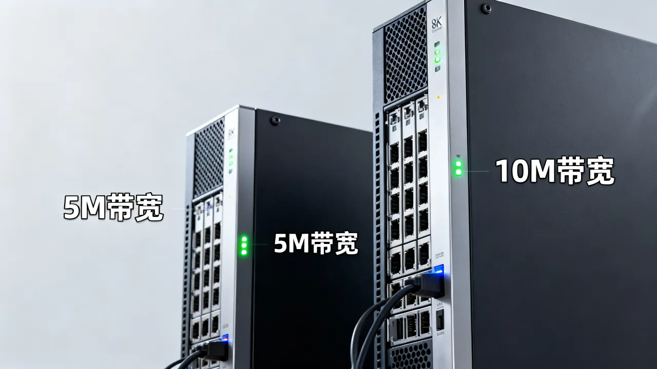 服务器宽带5m和10m的区别是什么,5M和10M带宽区别大吗