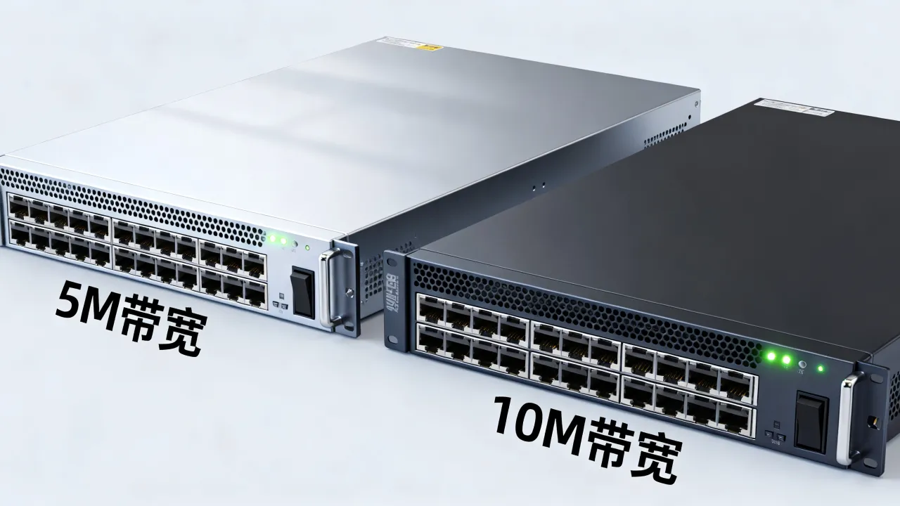 服务器宽带5m和10m的区别是什么，5M和10M带宽区别大吗