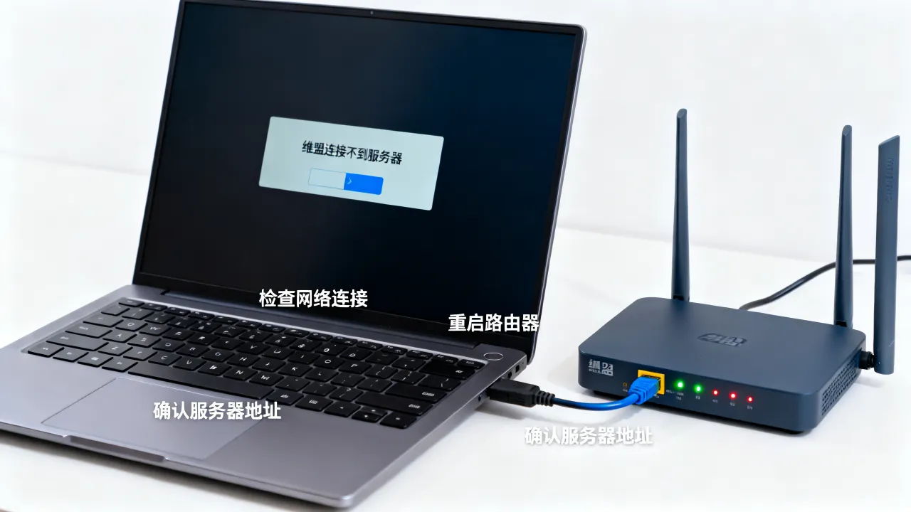 维盟连接不到服务器是什么原因导致的?怎么解决