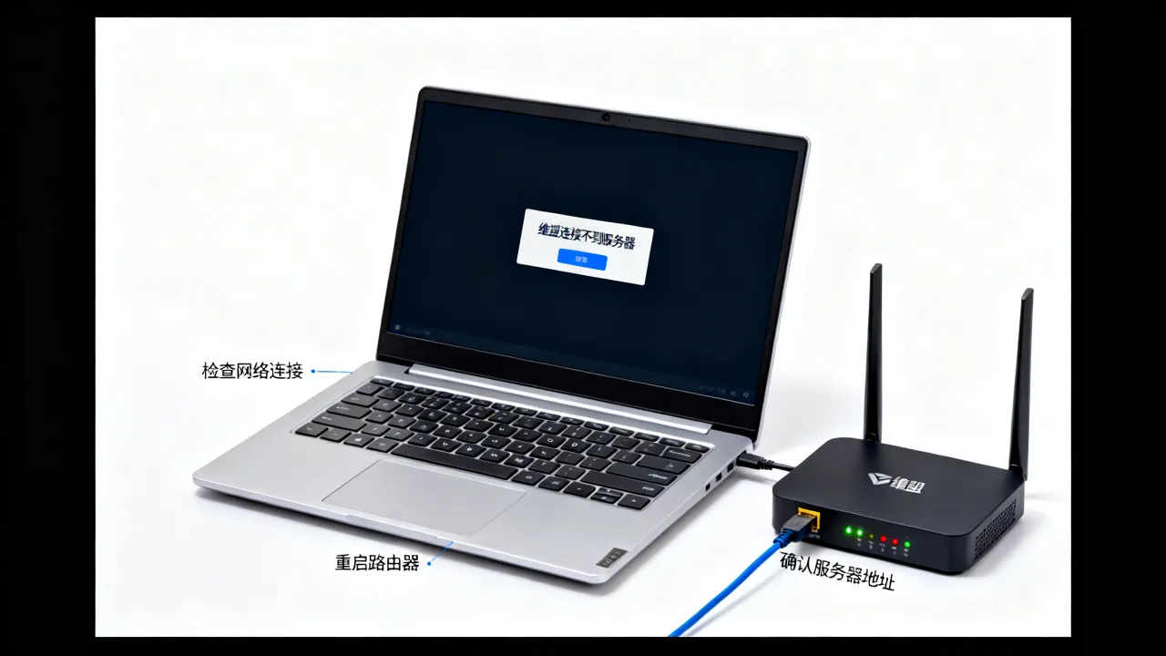 维盟连接不到服务器是什么原因导致的？怎么解决