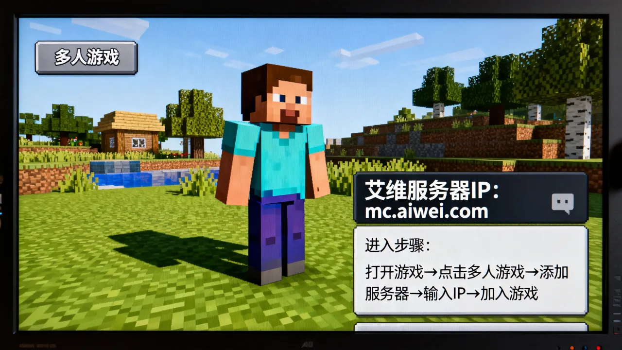 我的世界艾维的服务器怎么进,艾维服务器IP是多少
