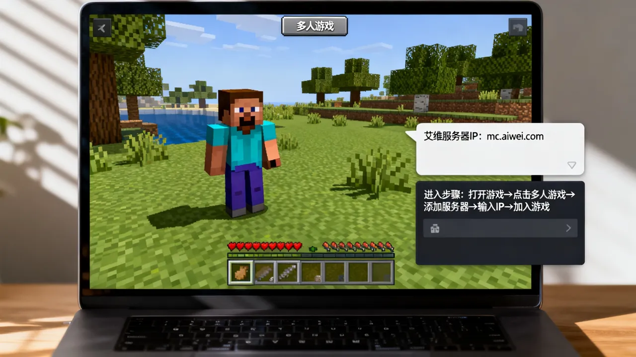 我的世界艾维的服务器怎么进，艾维服务器IP是多少
