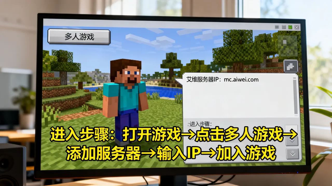 我的世界艾维的服务器怎么进，艾维服务器IP是多少