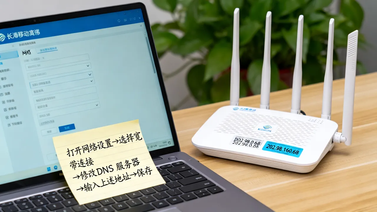 长春移动宽带DNS服务器码是多少？怎么设置才能正常上网？