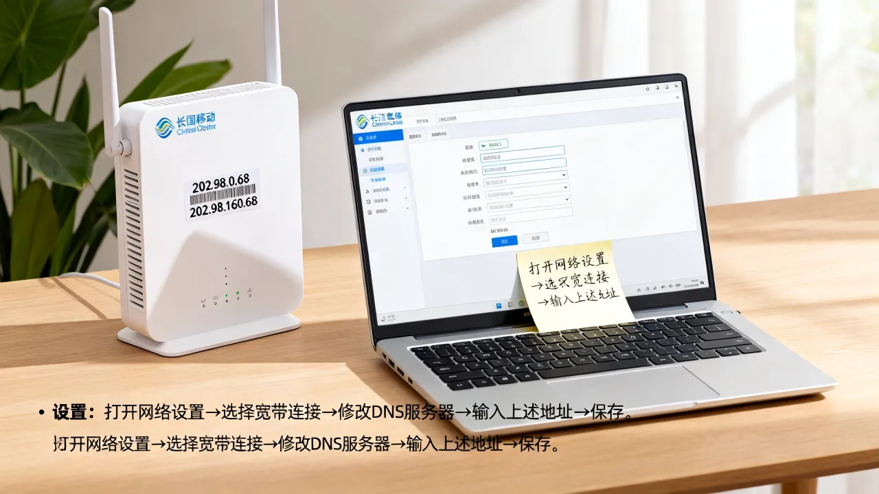 长春移动宽带DNS服务器码是多少？怎么设置才能正常上网？
