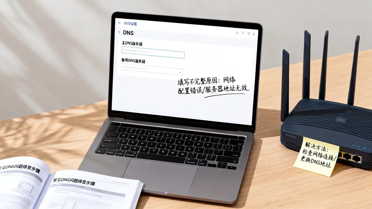 DNS服务器为什么填写不完整，DNS服务器填写不完整怎么办