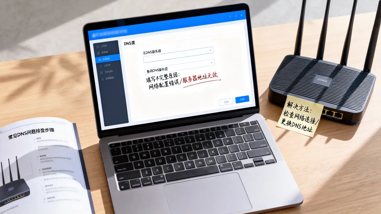 DNS服务器为什么填写不完整，DNS服务器填写不完整怎么办