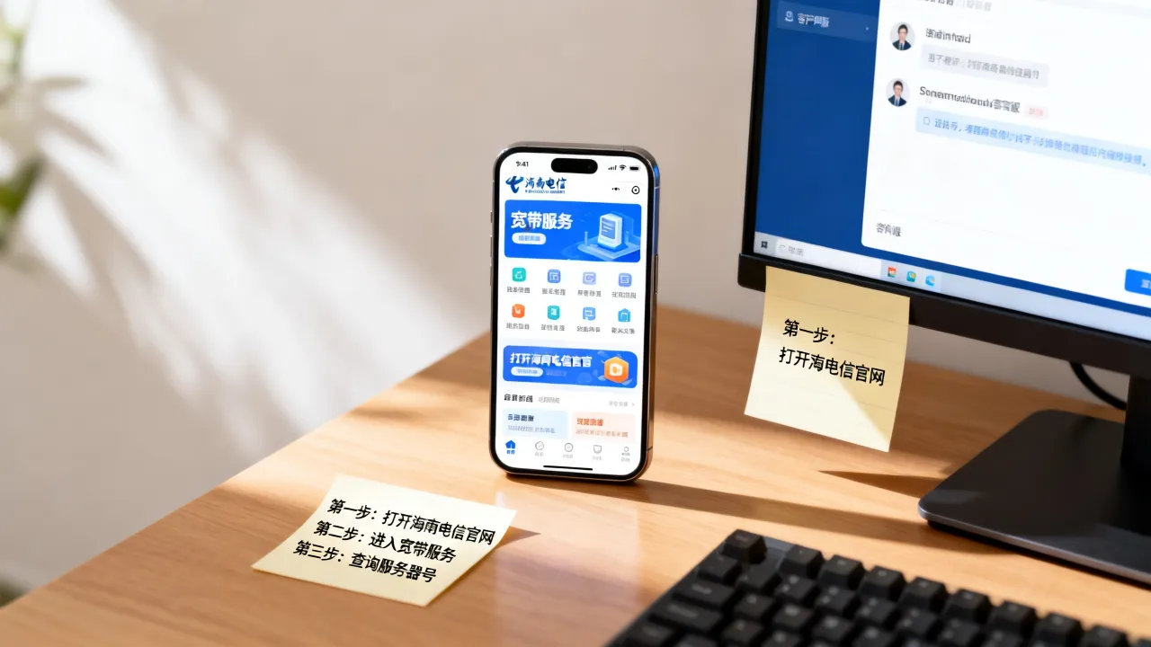 海南电信宽带服务器号查询渠道是什么，怎么找？