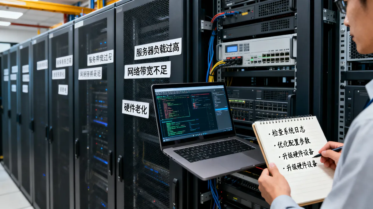 服务器为什么这么卡，服务器卡顿严重怎么解决