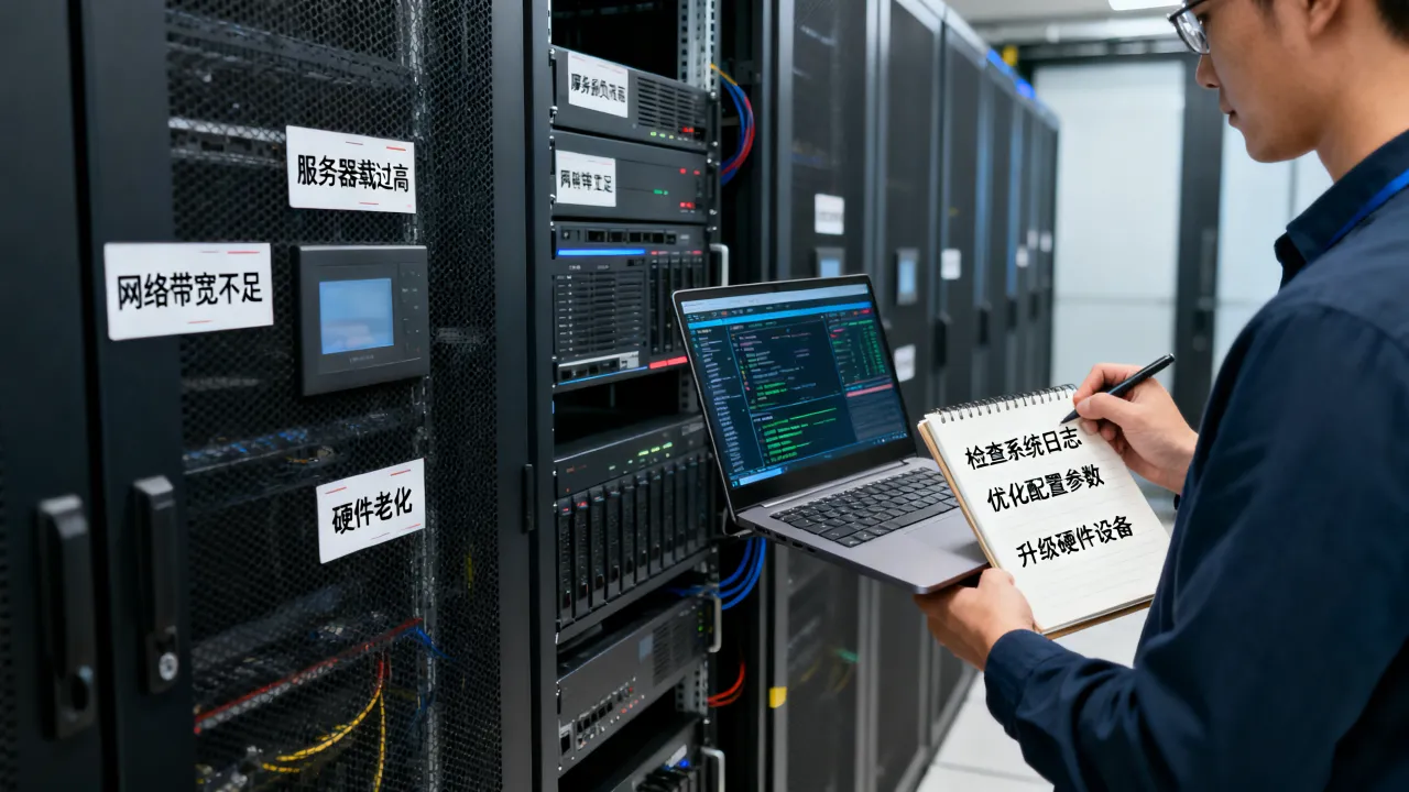 服务器为什么这么卡，服务器卡顿严重怎么解决