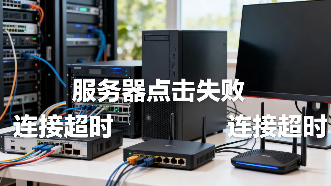 为什么服务器点击失败,服务器连接超时怎么解决?