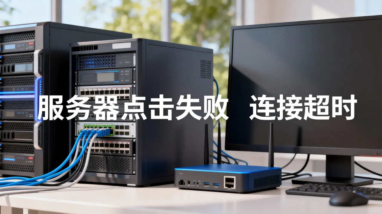 为什么服务器点击失败，服务器连接超时怎么解决？