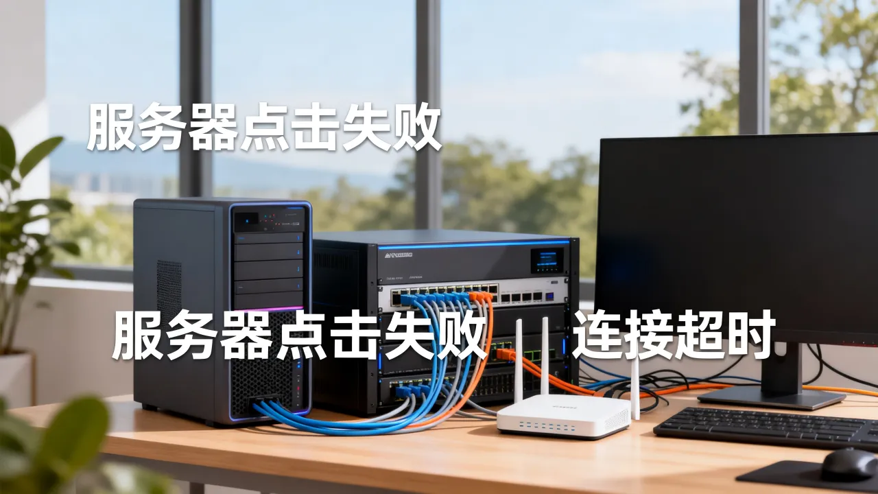 为什么服务器点击失败，服务器连接超时怎么解决？