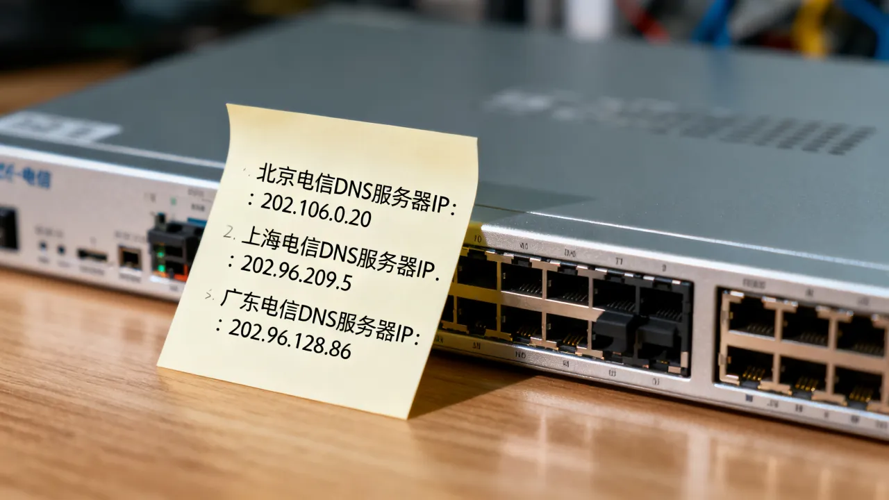电信光纤宽带服务器各省IP怎么查，各省电信DNS服务器IP大全