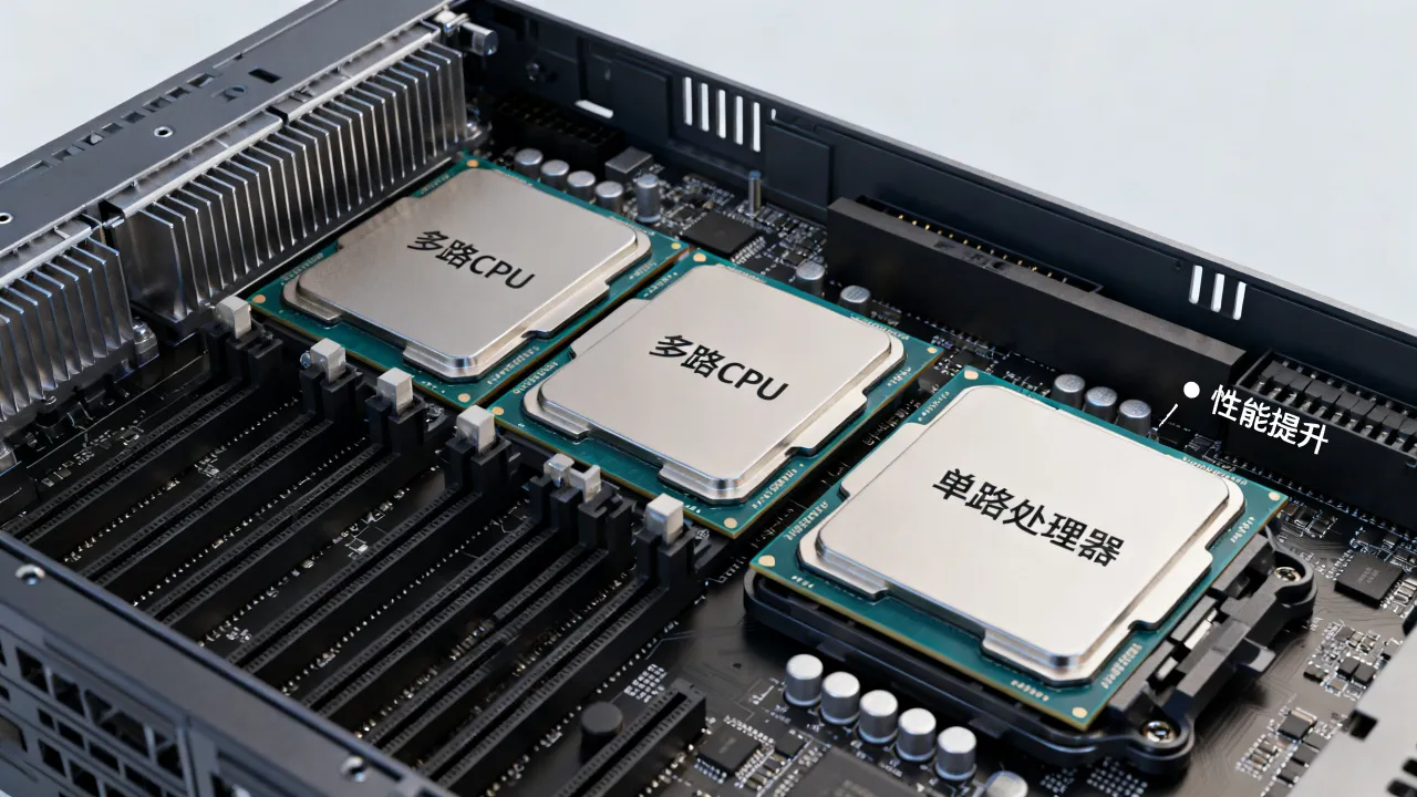 服务器为什么多cpu，多路处理器相对单路性能提升多少
