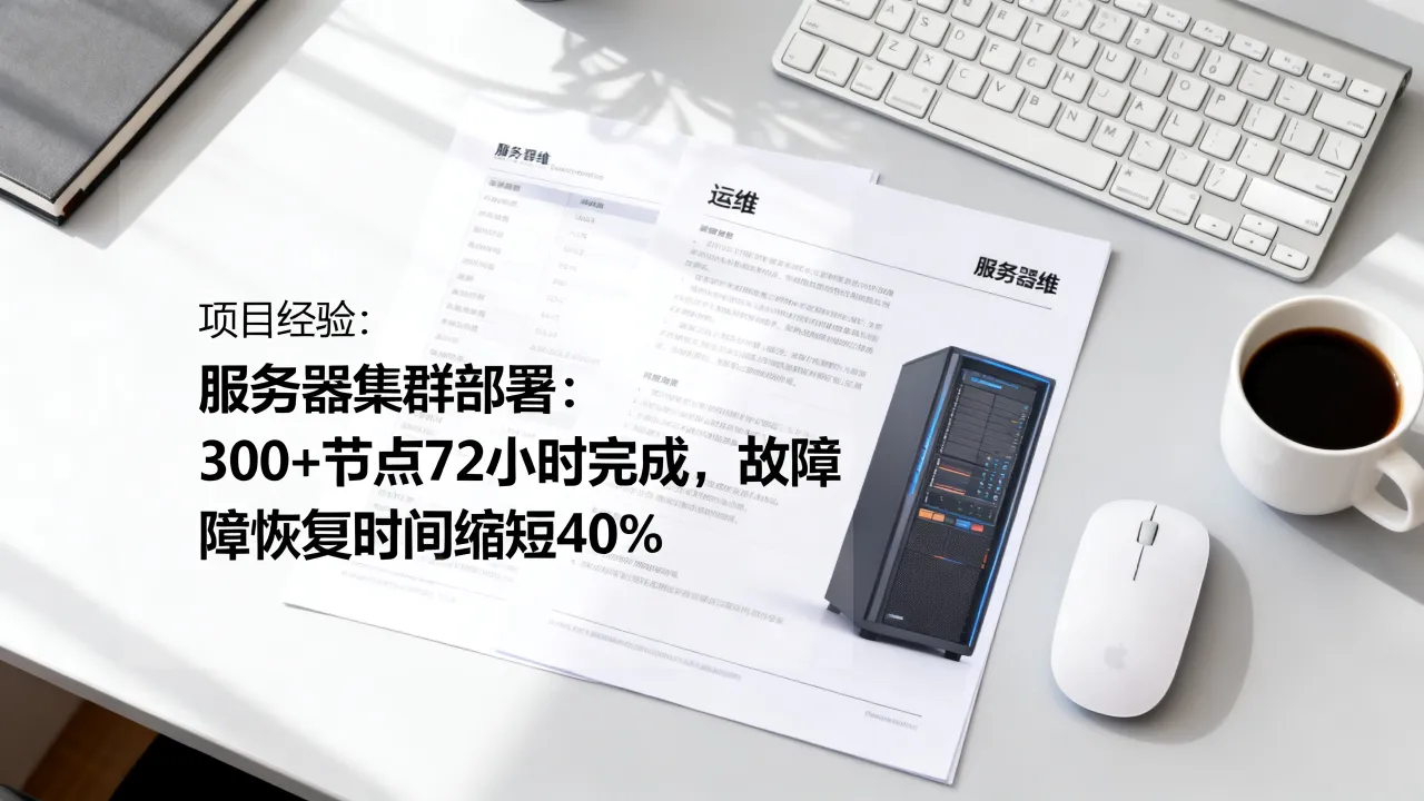 服务器运维简历模板怎么写？有项目经验却无亮点怎么办，长尾疑问词，运维简历模板