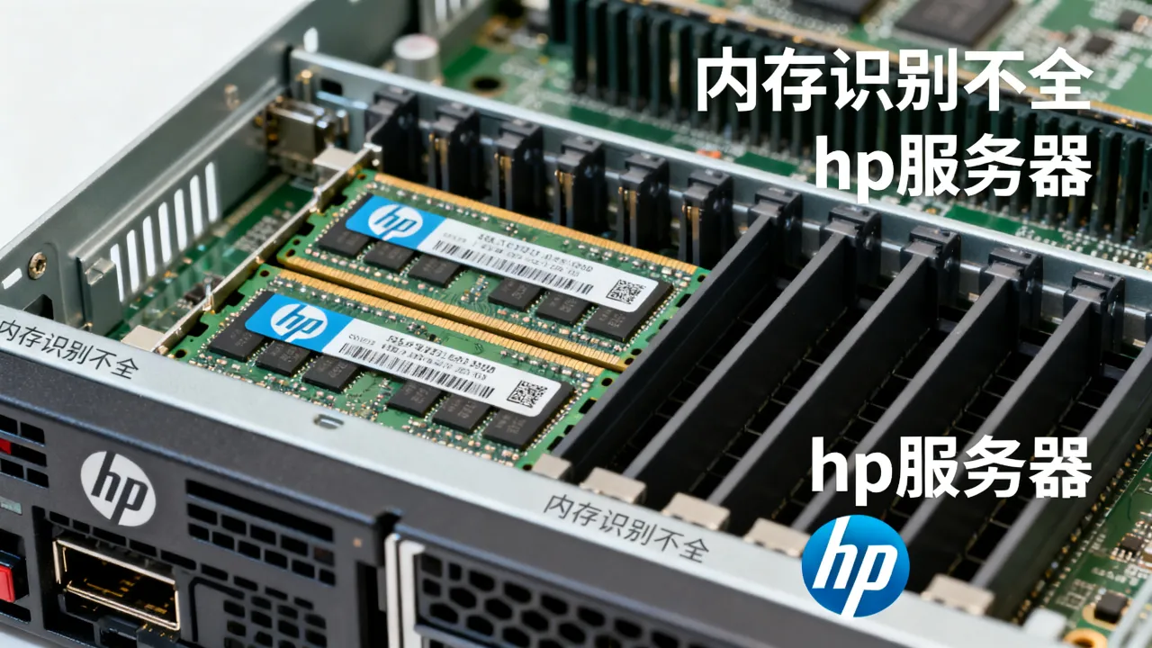 为什么hp服务器只读两块内存，服务器内存识别不全怎么办？