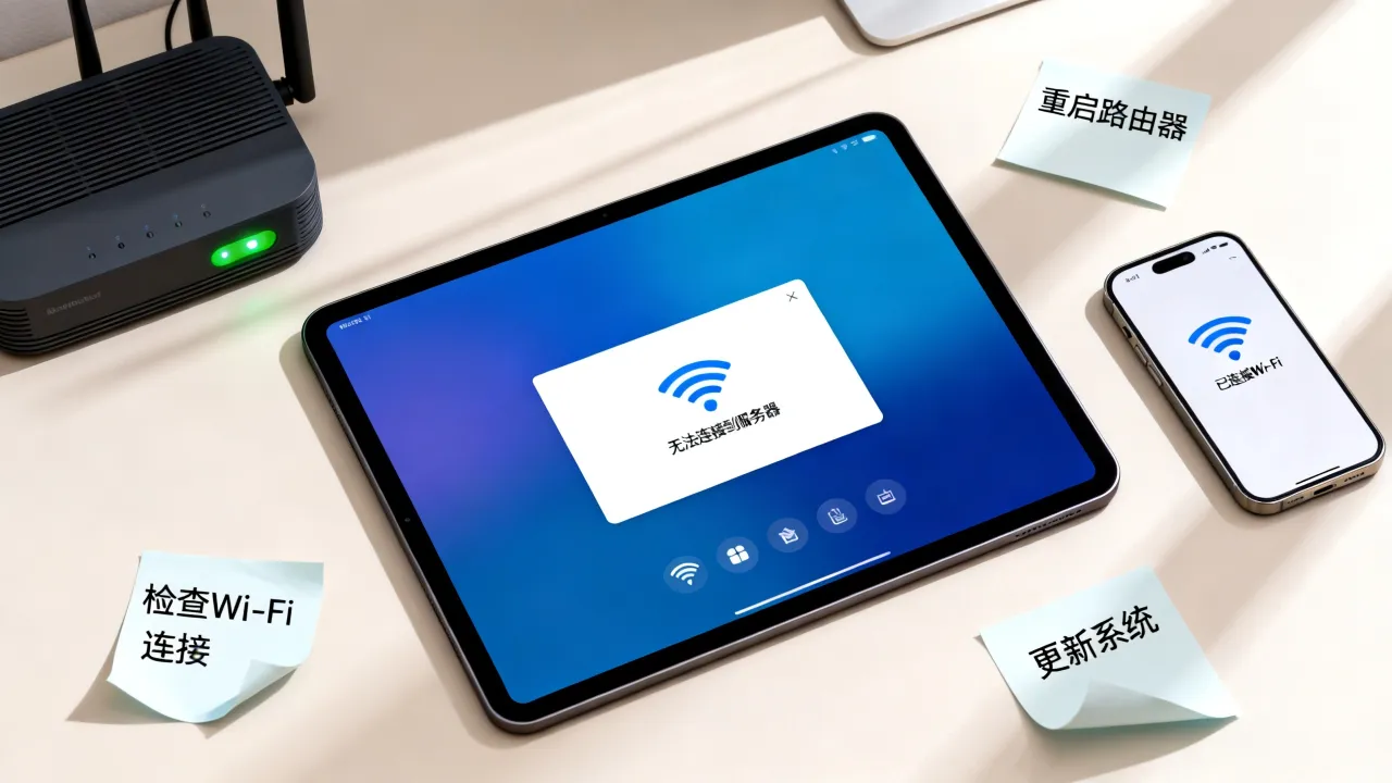 iPad为什么无法连接到服务器失败怎么办，iPad连接服务器失败怎么解决