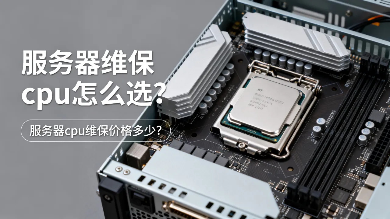 服务器维保cpu怎么选？服务器cpu维保价格多少？