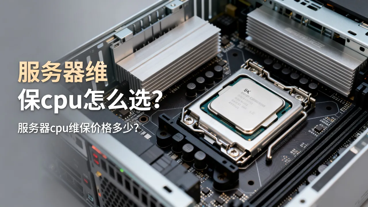 服务器维保cpu怎么选？服务器cpu维保价格多少？