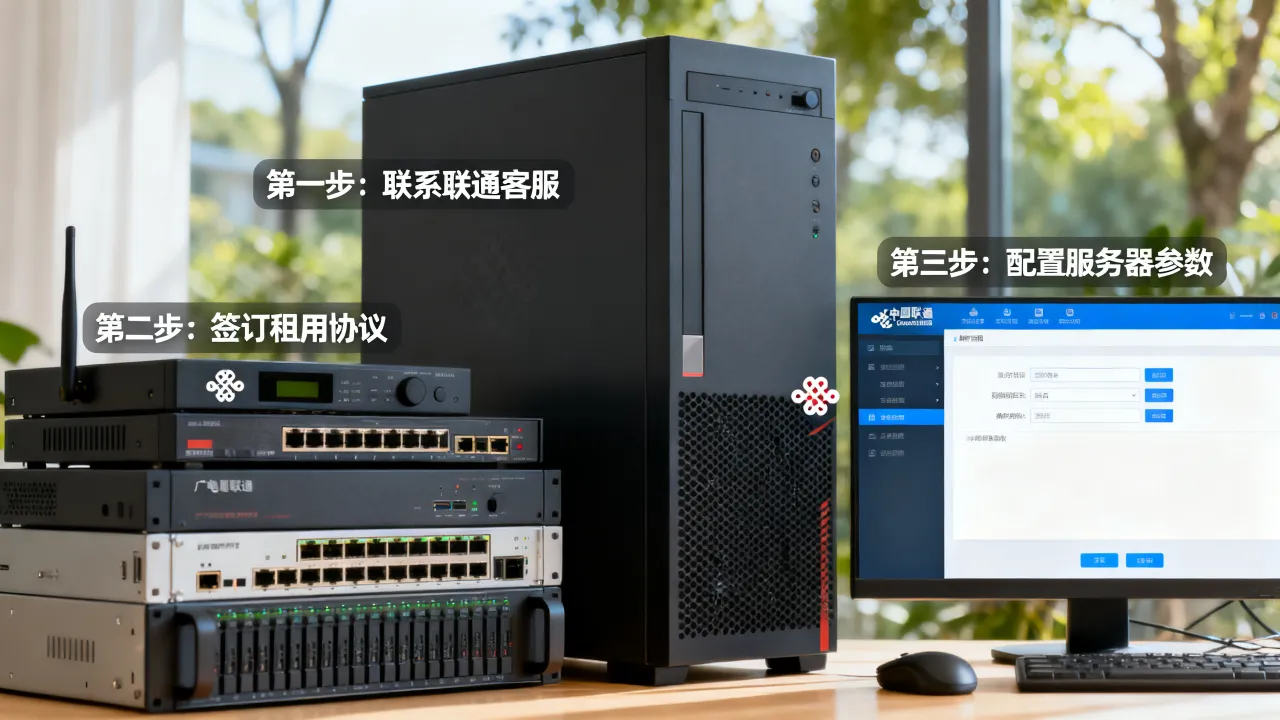 广电宽带能不能租联通服务器，广电宽带租联通服务器怎么操作