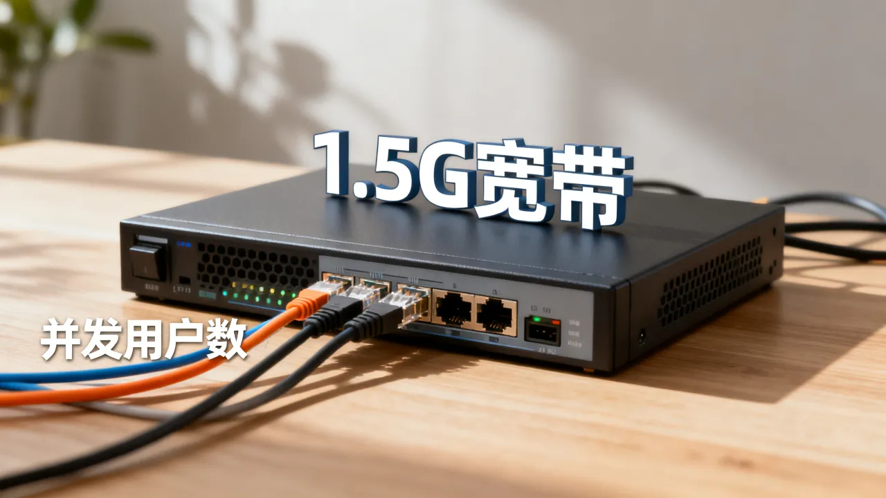 服务器1.5g宽带够用吗，服务器1.5g宽带能带多少人？