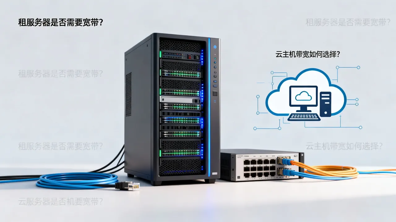 租服务器还需要宽带吗，云主机带宽大小如何选择？