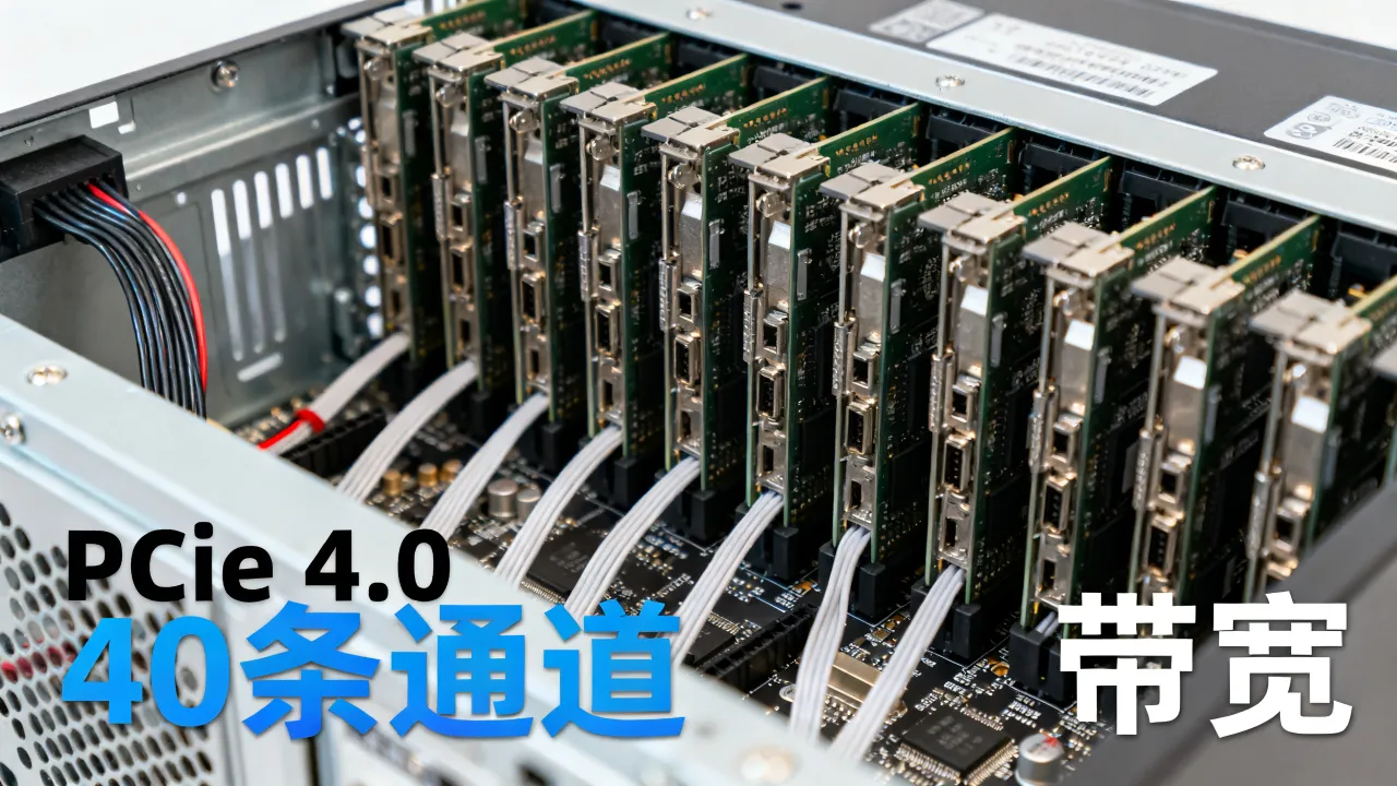 为什么服务器pcie通道数40条，对性能提升大吗？