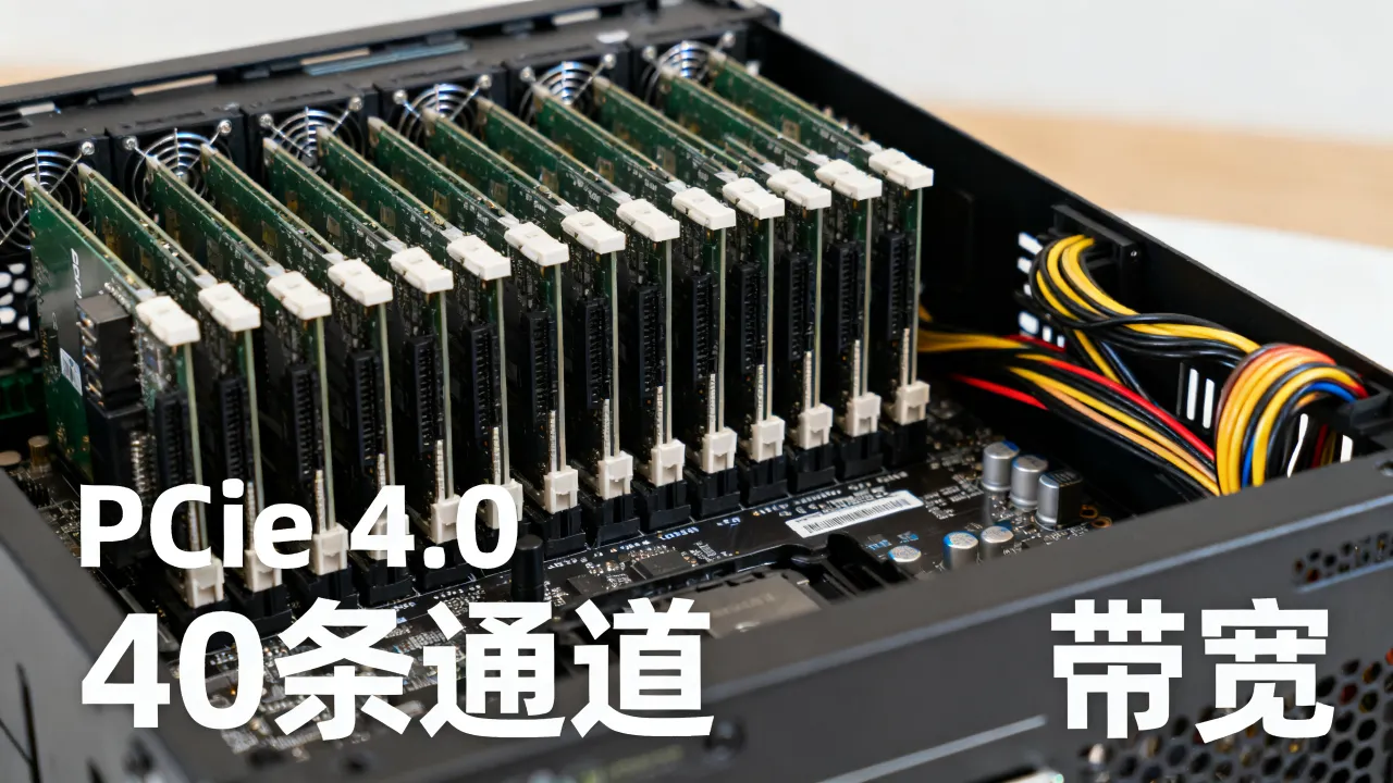 为什么服务器pcie通道数40条，对性能提升大吗？