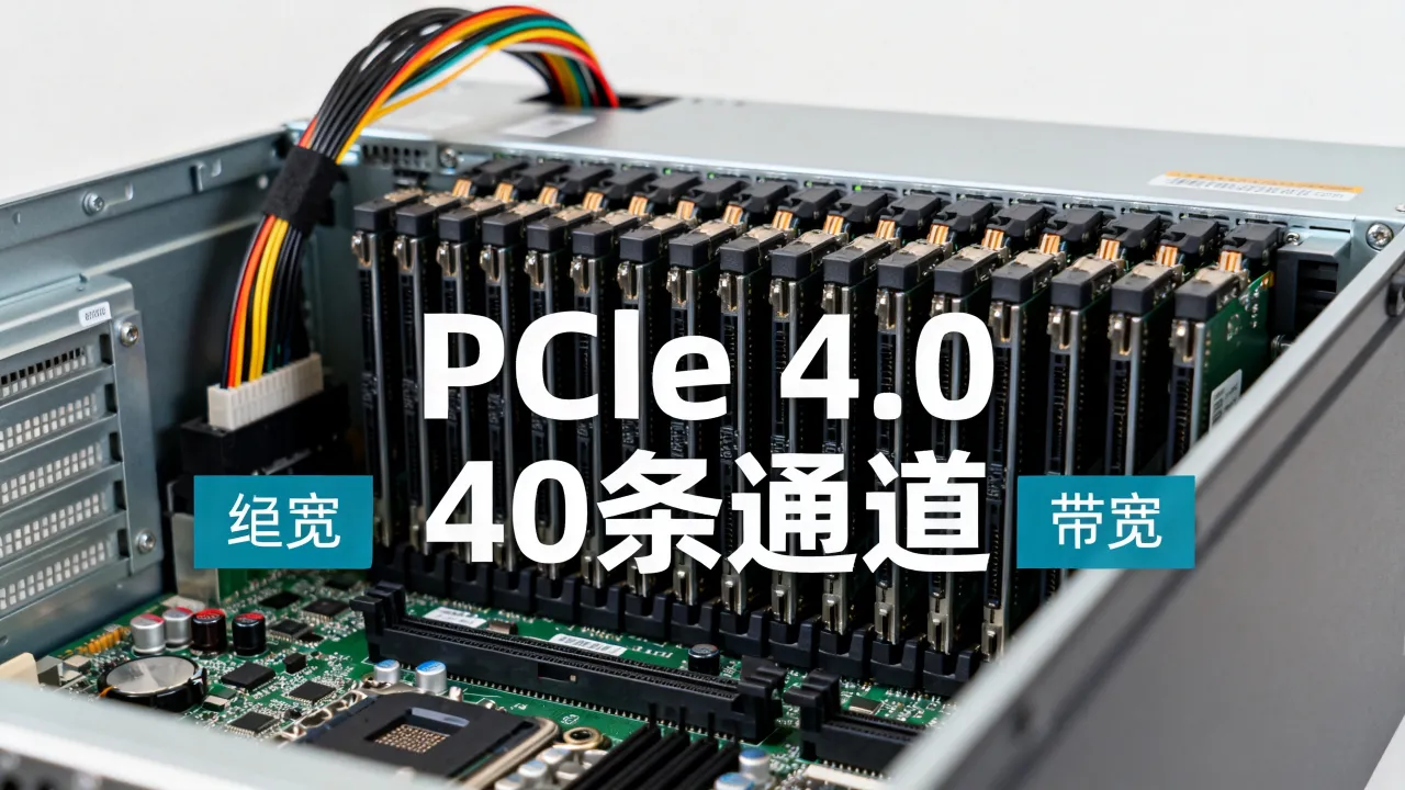 为什么服务器pcie通道数40条，对性能提升大吗？