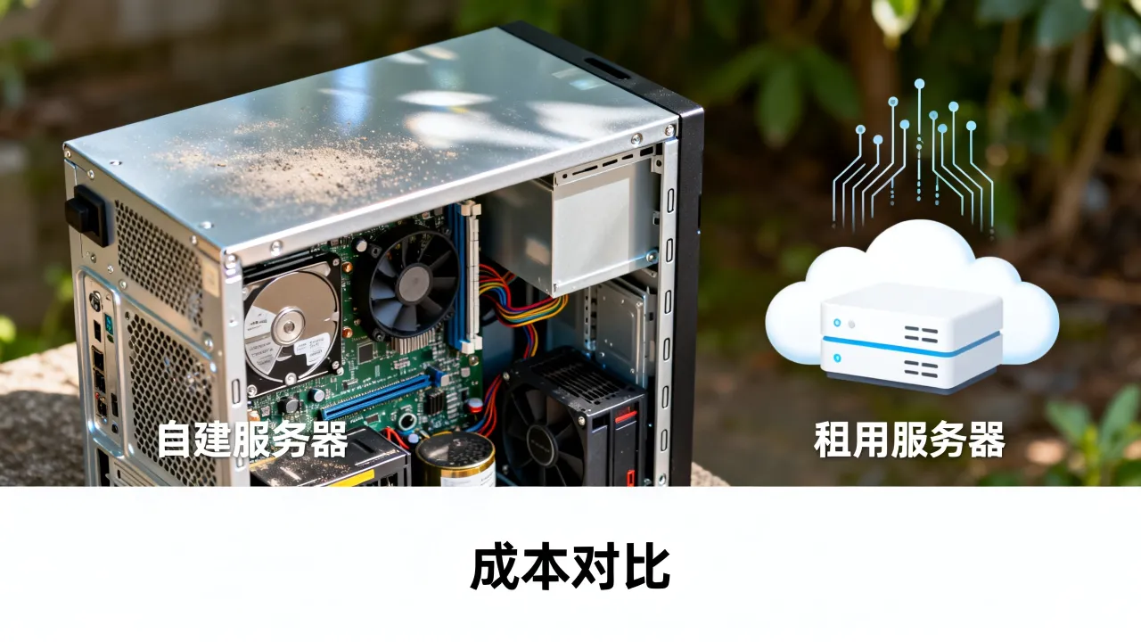 为什么不自己搭服务器，自建服务器和租用服务器哪个更划算
