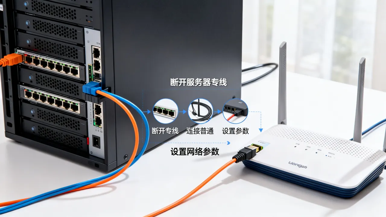 服务器专线换普通宽带怎么操作，影响大吗？
