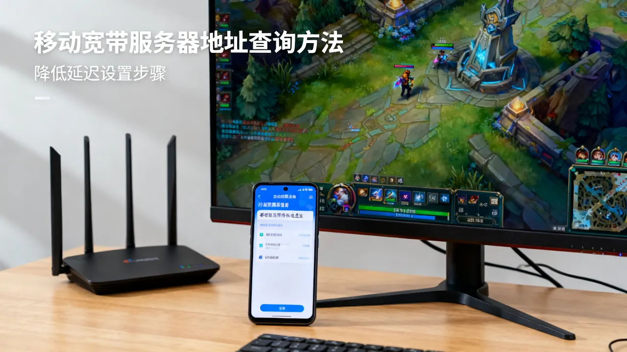 英雄联盟移动宽带服务器地址在哪里，怎样降低游戏延迟？