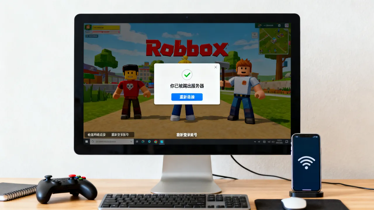 roblox为什么显示你已被踢出服务器，被踢出游戏怎么解决？