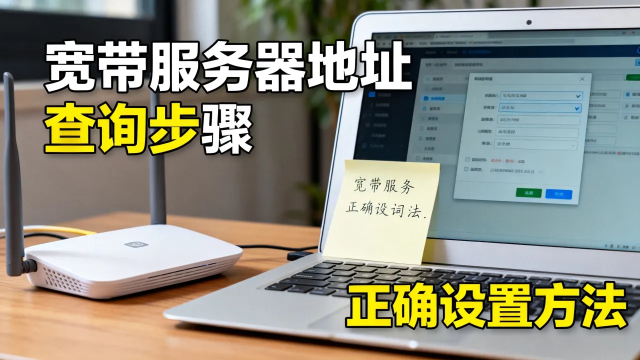 宽带服务器地址是什么？怎么查询和设置才正确？