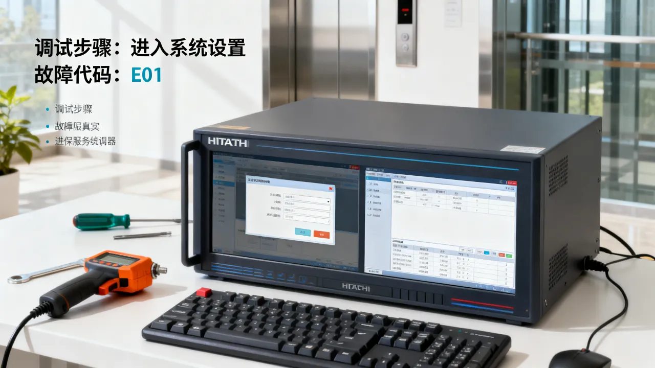 日立电梯维保服务器怎么调试，常见故障代码怎么清除？