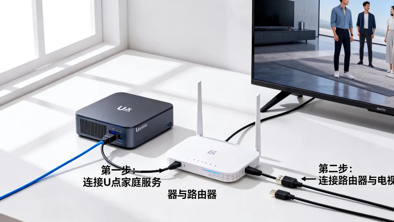 U点家庭服务器电视与有线宽带需要路由器吗?怎么连接? U点家庭服务器电视与有线宽带需要路由器吗?怎么连接?