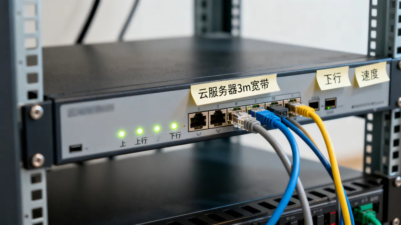 云服务器3m宽带是上行还是下行，云服务器3m宽带速度多少