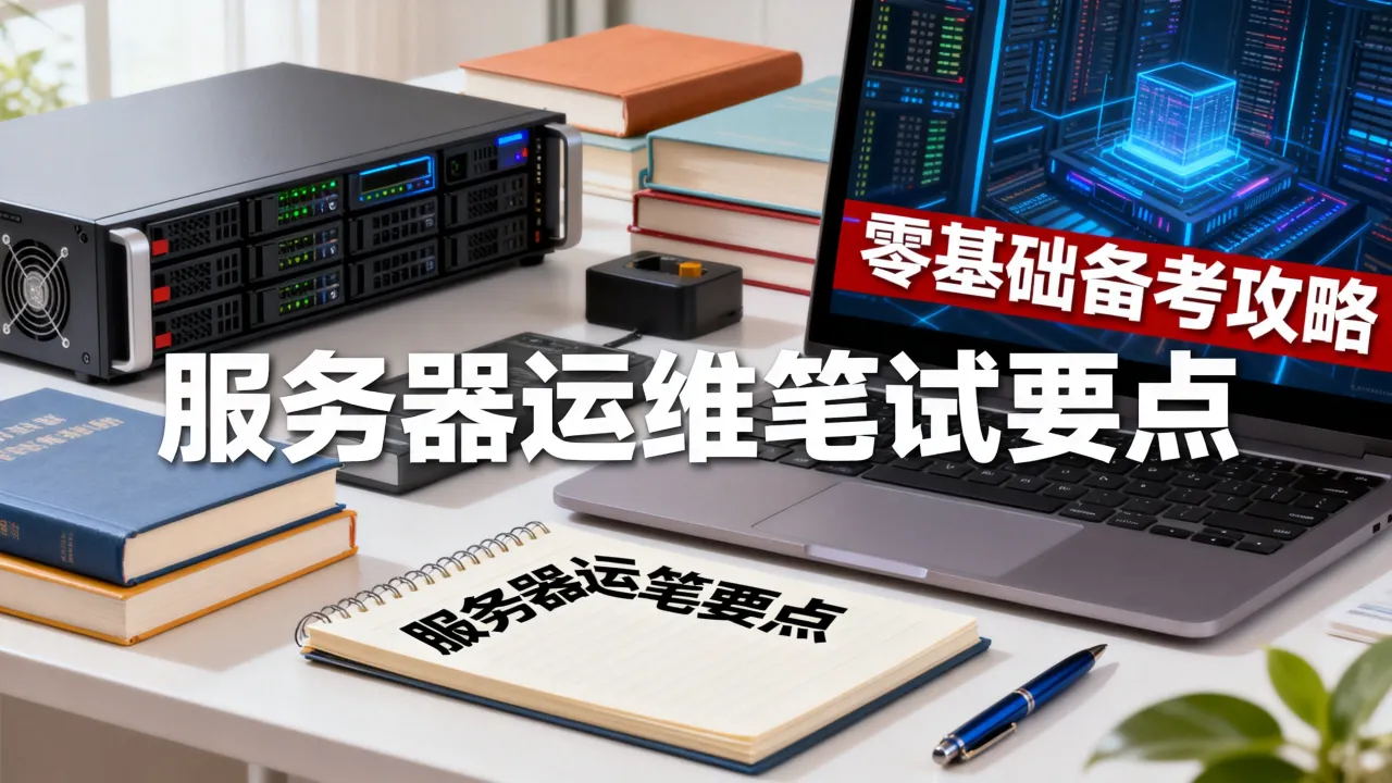 服务器运维工程师笔试难吗？零基础怎么备考才能一次通过？