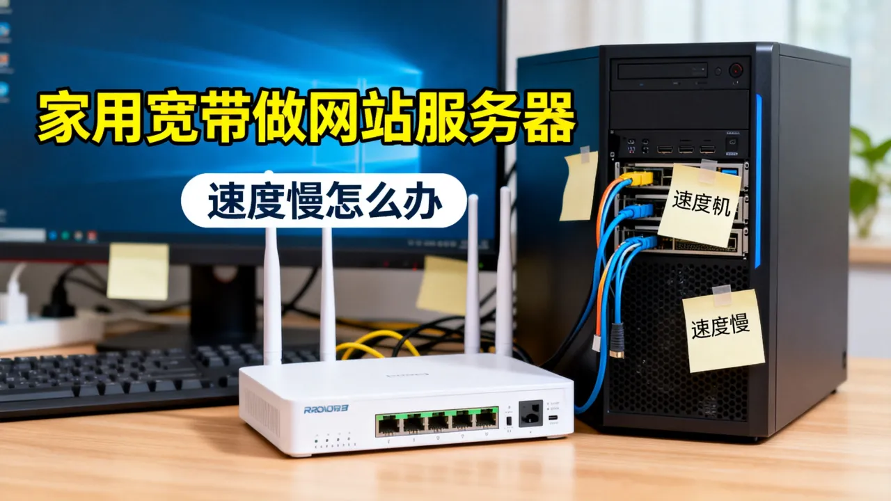 家用宽带做网站服务器怎么样，家用宽带做网站服务器速度慢怎么办？
