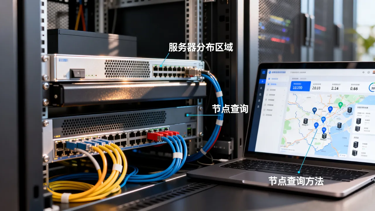 百兆宽带服务器分布在哪里，怎么查询最快的节点？